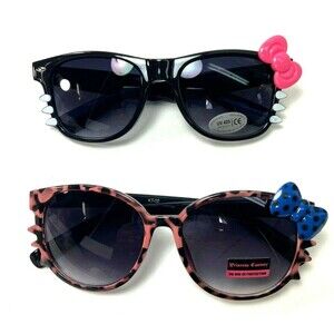 Unbranded Kitty Cat Womens Fashion Sunglasses Tinted Lens 100 UV Protection 2pr